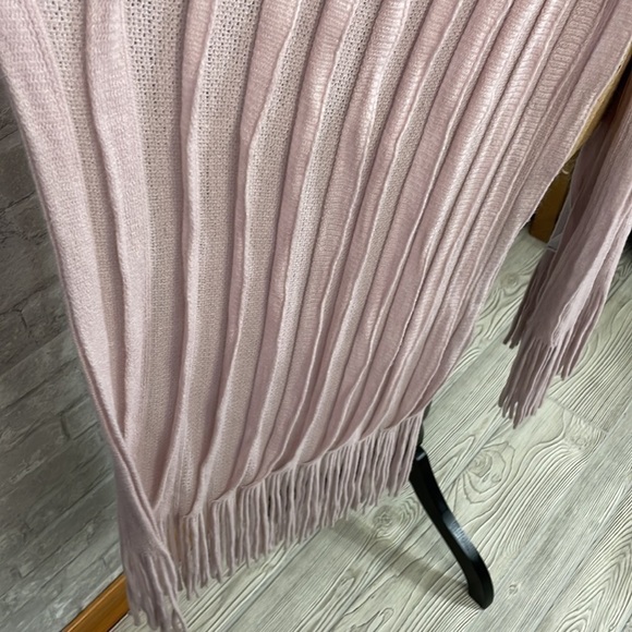 Maurices Pale Pink Fringe Scarf - Picture 4 of 5